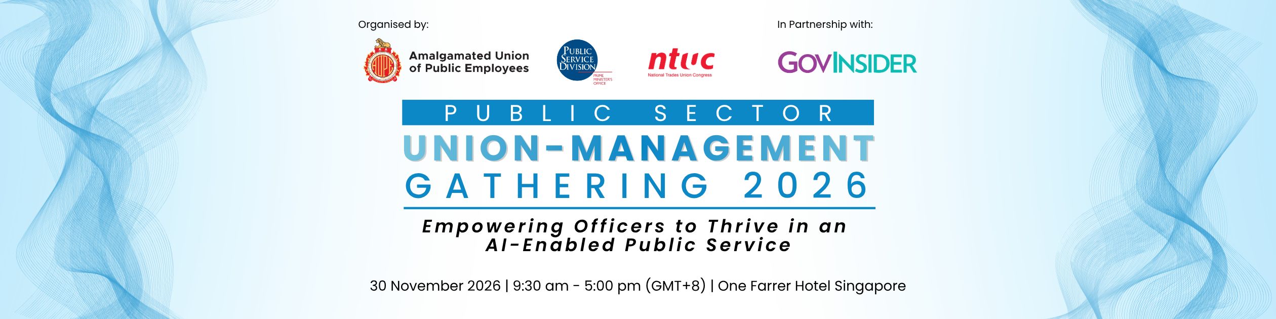 event banner for Public Sector Union-Management Gathering 2026